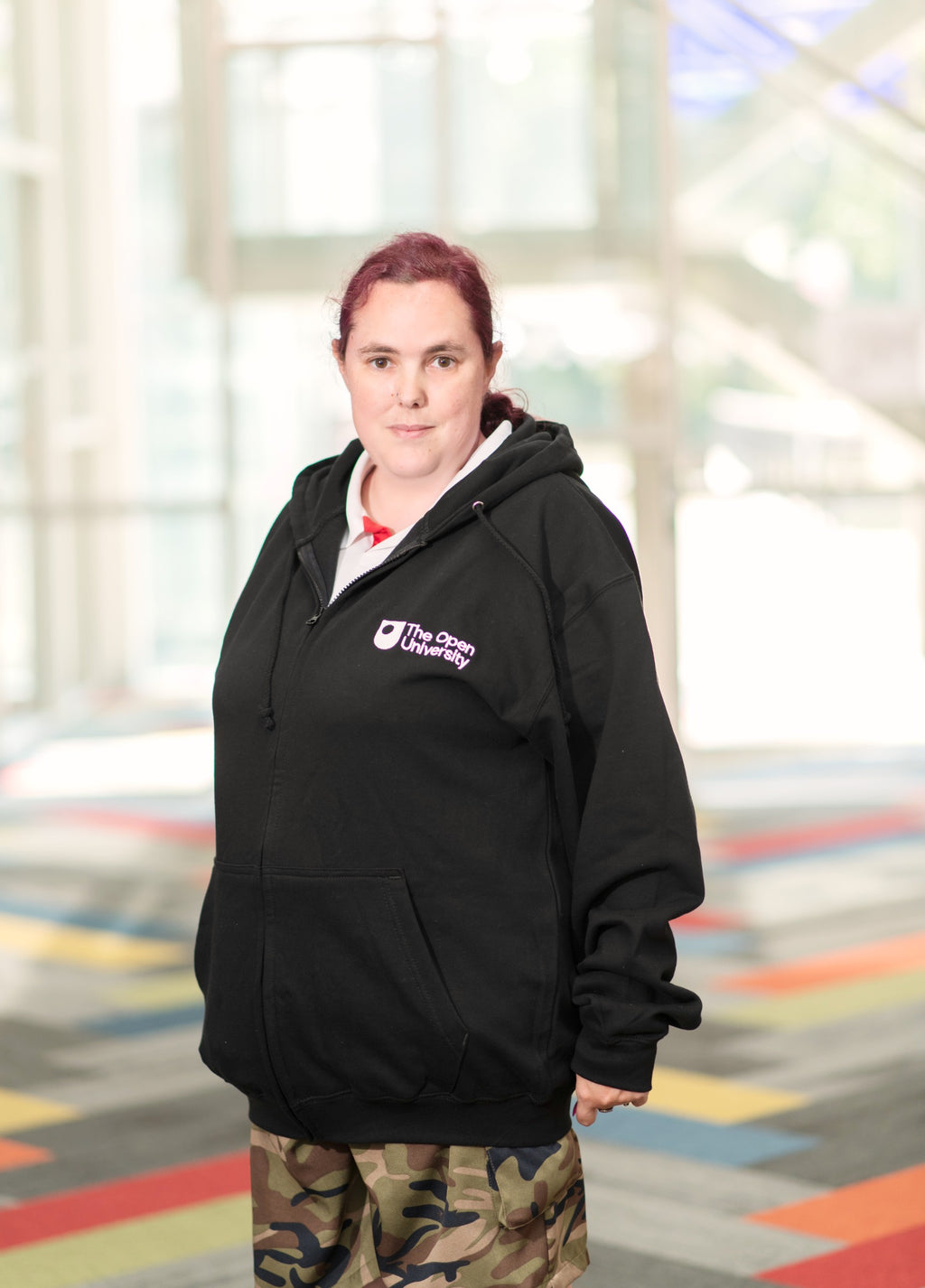 Cotton zipped hoodie
