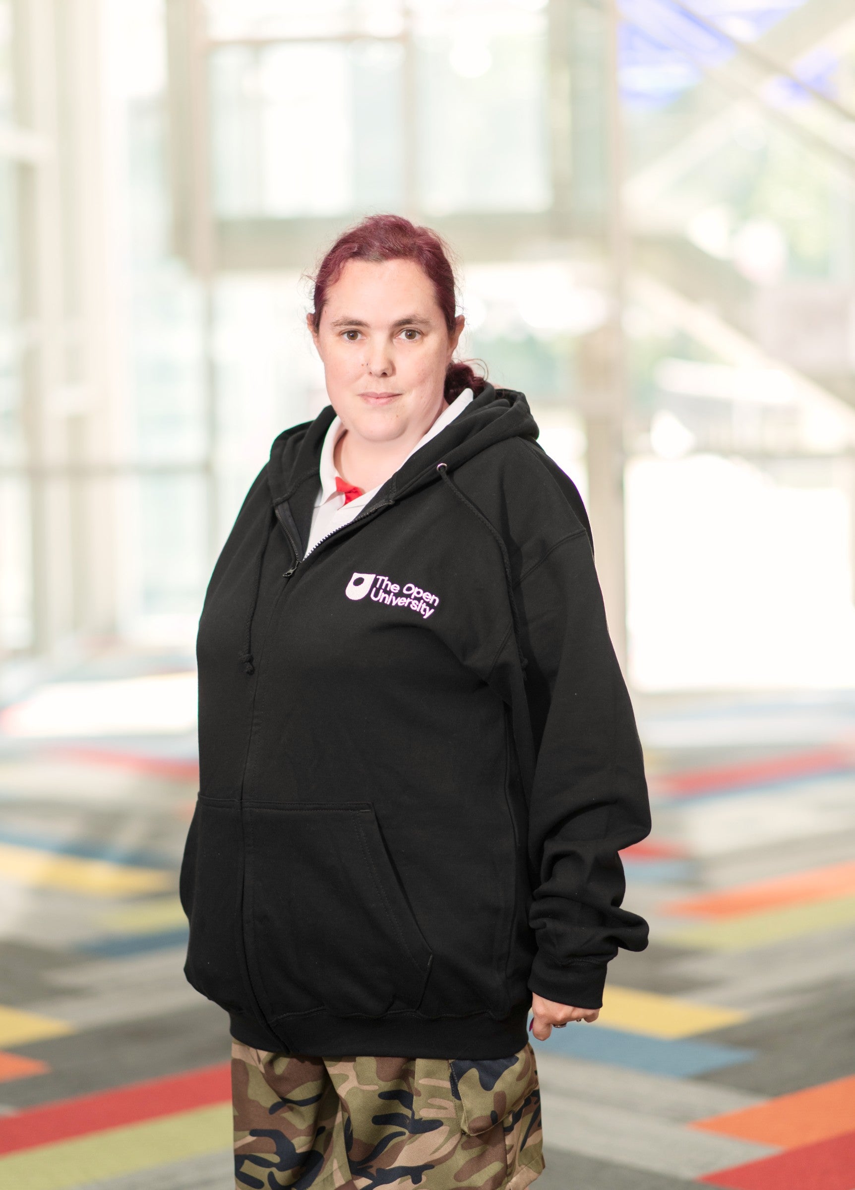 Cotton zipped hoodie